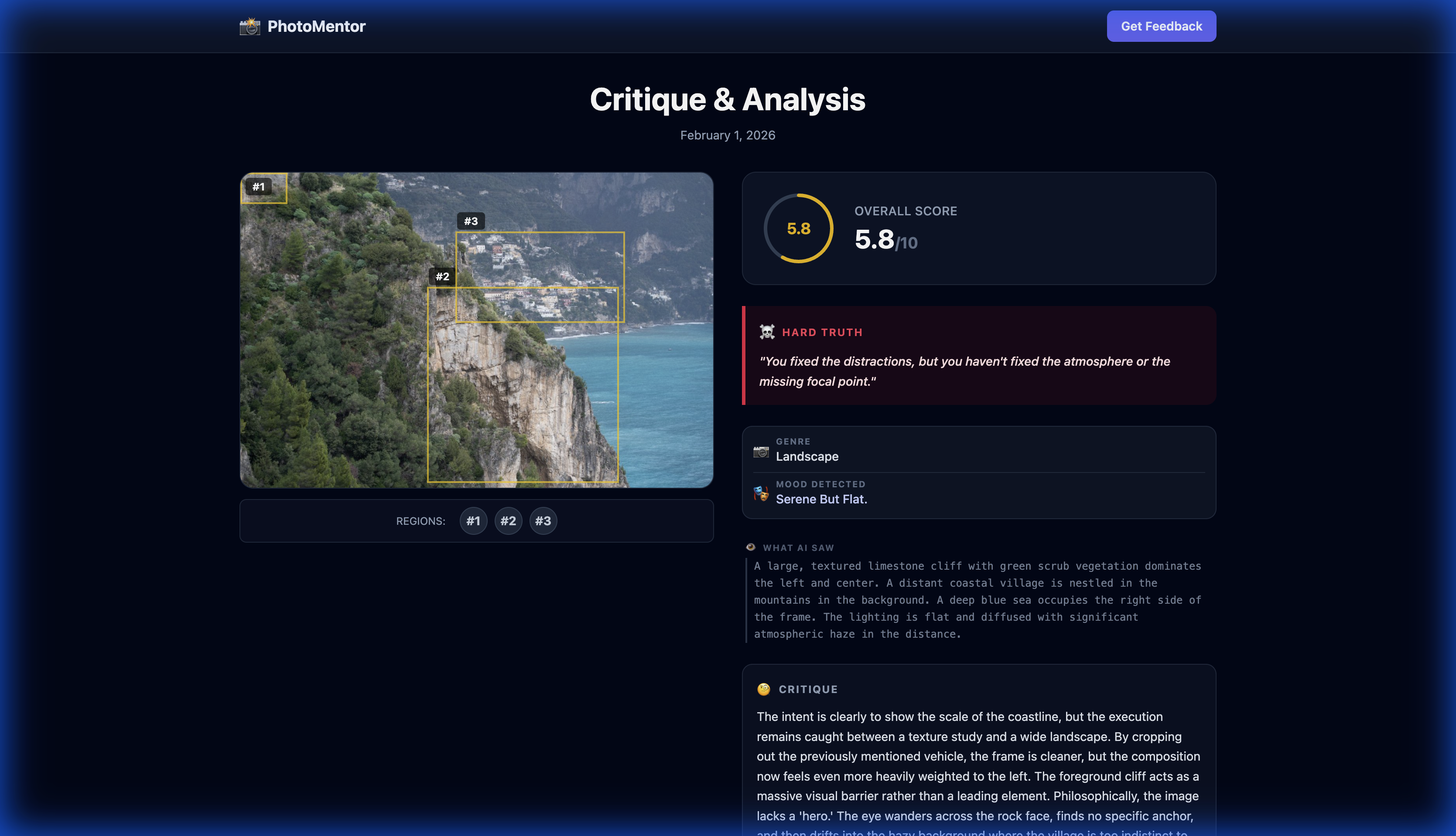 AI Photo Critique - Landscape Analysis